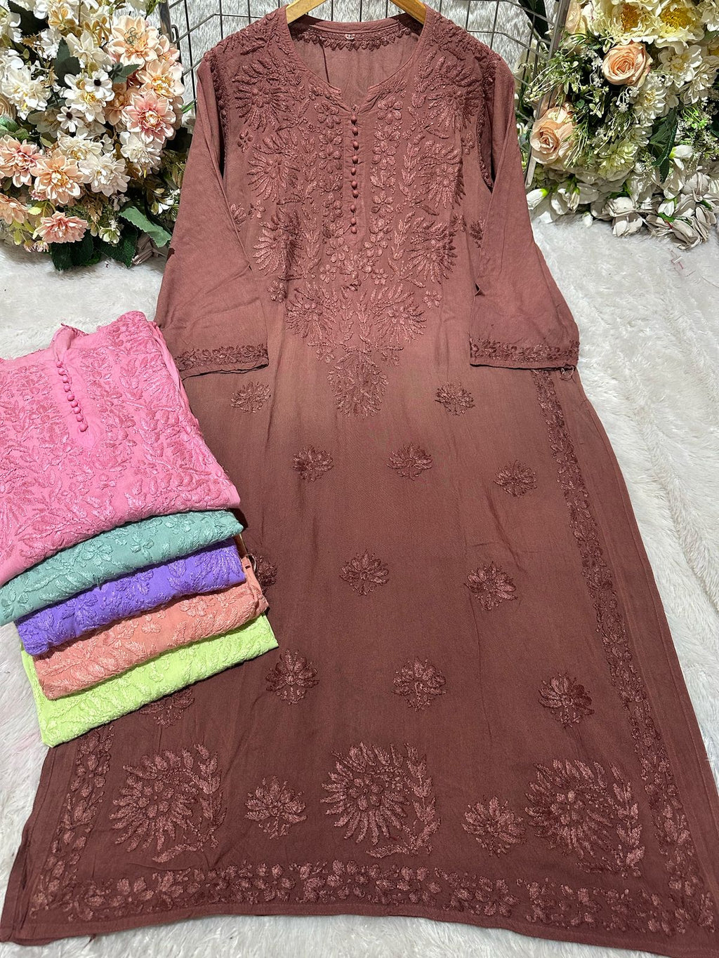 Noor-E-Handwork Chikankari Kurti