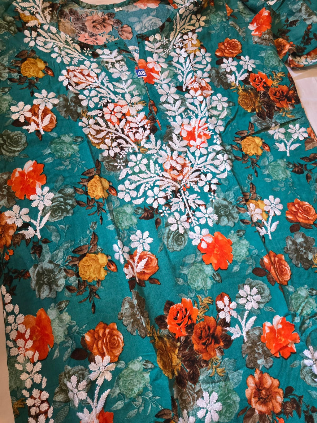 PURE MODAL HEAVY WORK KURTI