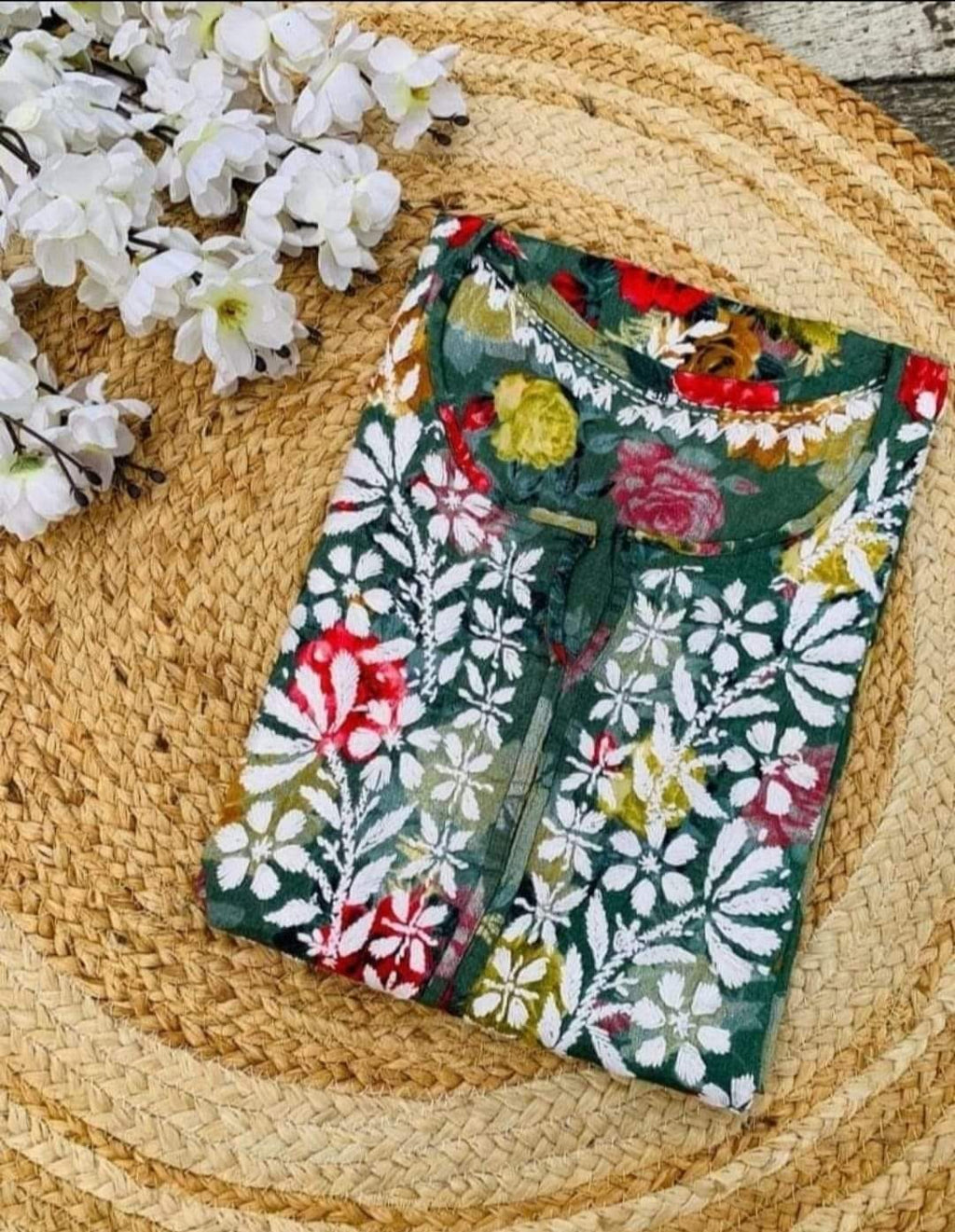 PURE MODAL HEAVY WORK KURTI