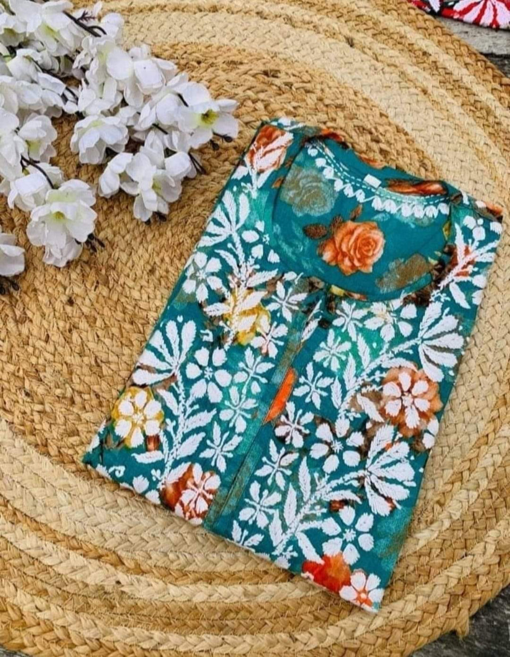 PURE MODAL HEAVY WORK KURTI